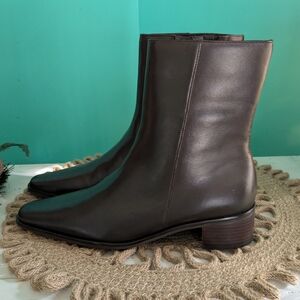 Coup D'Etat Studio Brown Leather‎ Ankle Boots